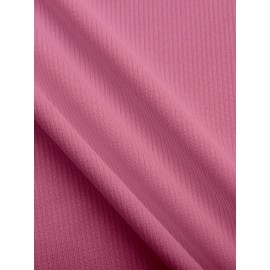 Sold Ribbed Elastic Waist Shorts, Casual Basic Shorts For Summer & Spring, Women's Clothing