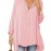 Women's Oversized T-Shirt Button-Up Long Sleeve Shirt V-Neck Loose Flowy Shirt